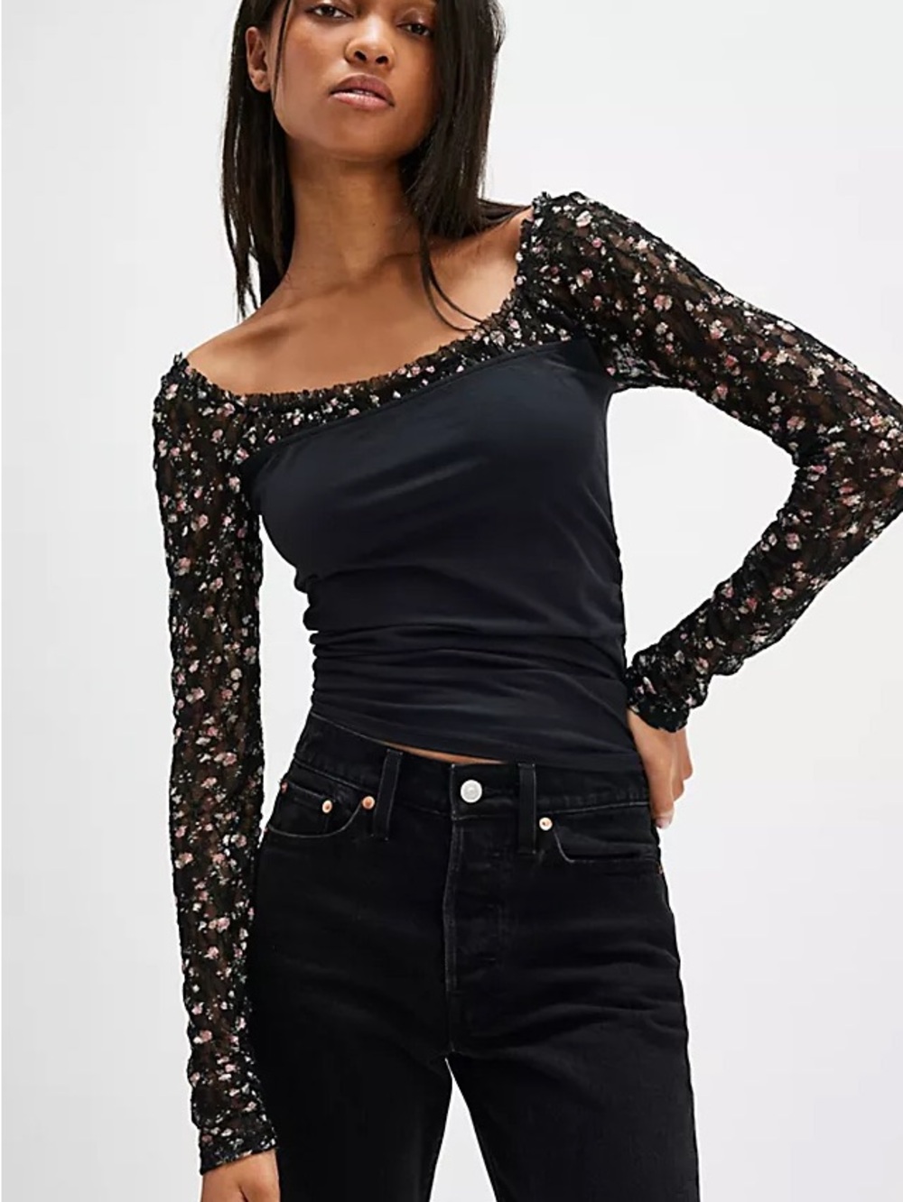 Free People Size Small NWT Josie Long Sleeve